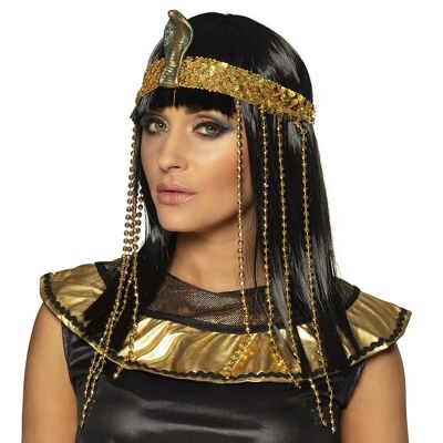 Perruque Reine égyptienne avec bandeau