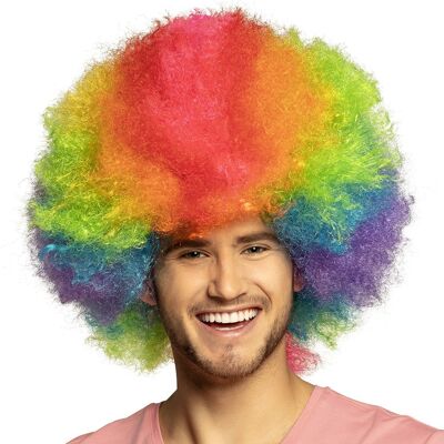 Perruque Clown Rainbow deluxe-Arc en ciel
