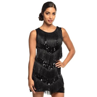 Robe adult Flapper Chicago-M-Noir