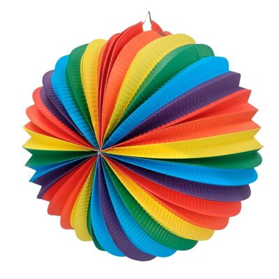 Lanterne ballon en papier Rainbow-Multicolore