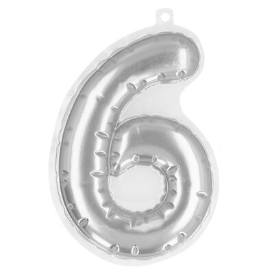 Numéros autocollants de ballon en aluminium-6-Argent