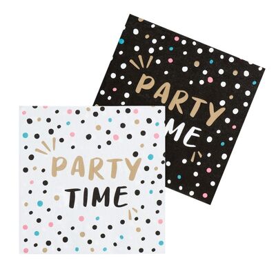 Set 20 serviettes en papier 'Party Time'