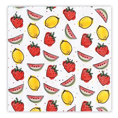 Set 20 serviettes en papier Fruit