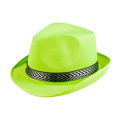 Chapeau Funky-Vert fluo