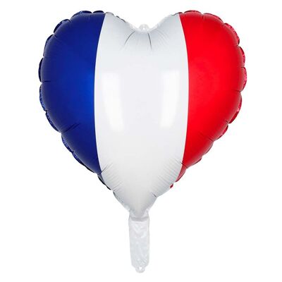Ballon en aluminium Coeur-Tricolore