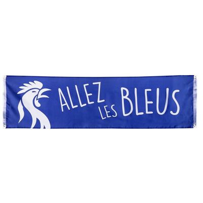 Bannière polyester 'Allez les Bleus'