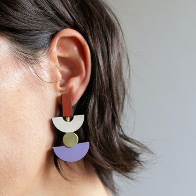 Geometric maxi earrings | Modern Drop Earrings | Ekster earrings