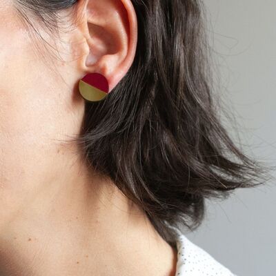 Kleine Kreisohrringe | Geometrische Ohrringe | Heym moderne minimalistische Ohrringe