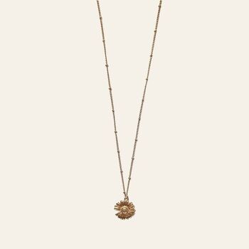 Collier Jacob, Pendentif Fleur Zamac 4