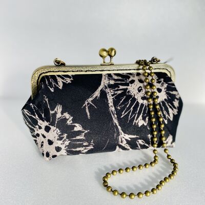 BLACK-SUNFLOWER POUCH