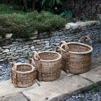 basket | plant basket | Laundry basket CANGGU made of water hyacinth (3 sizes)
