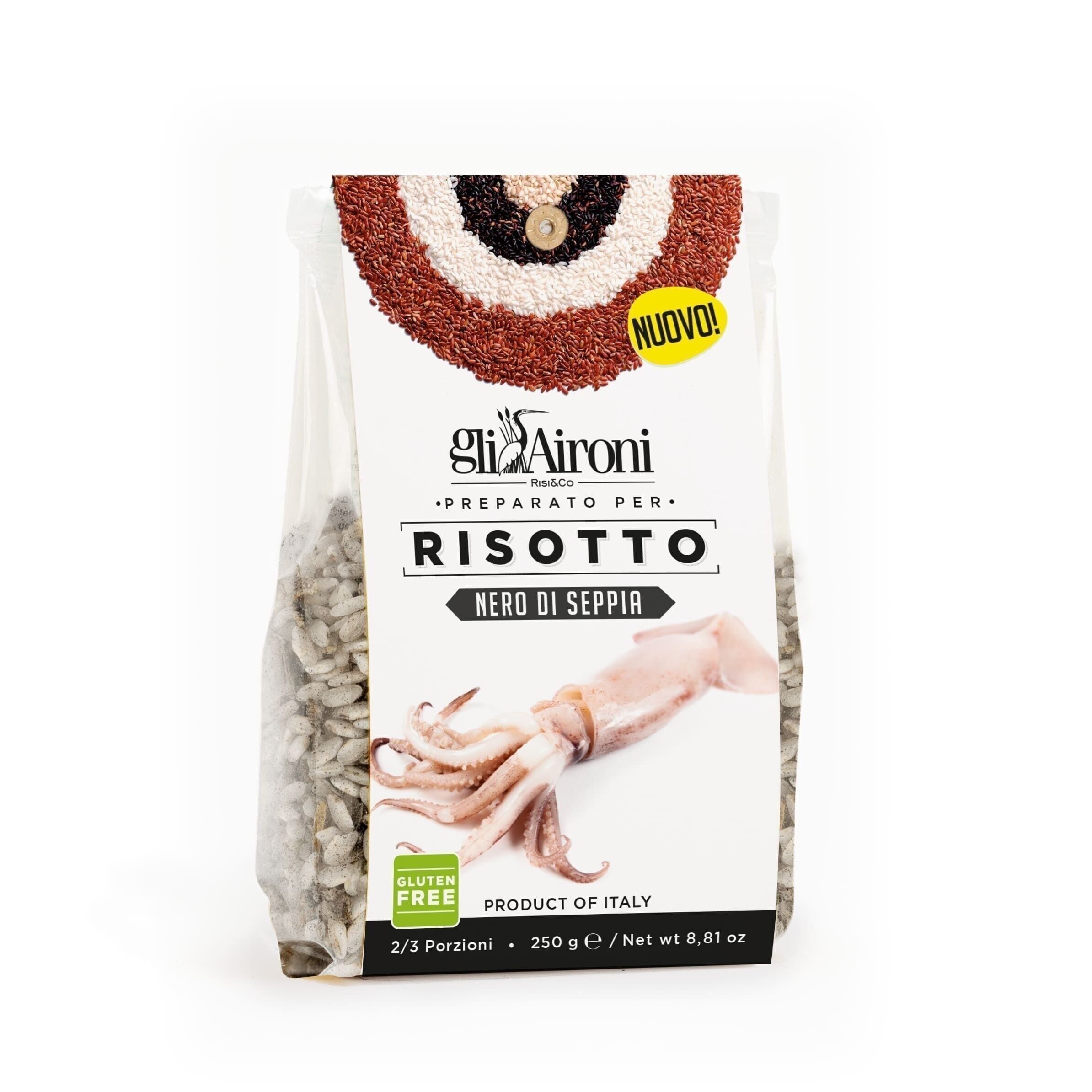 Prepared risotto Cuttlefish ink - 250 gr x 9