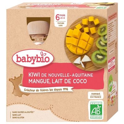 Kiwi de Nouvelle-Aquitaine Mangue Lait de Coco 👶 dès 6 mois