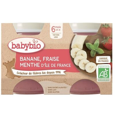 Banane Fraise Menthe d'Île de France 👶 dès 6 mois