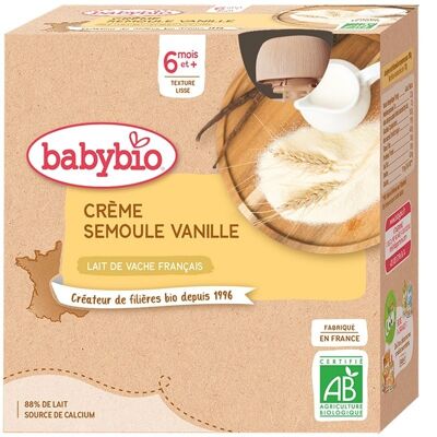 Crème Semoule Vanille 👶 dès 6 mois