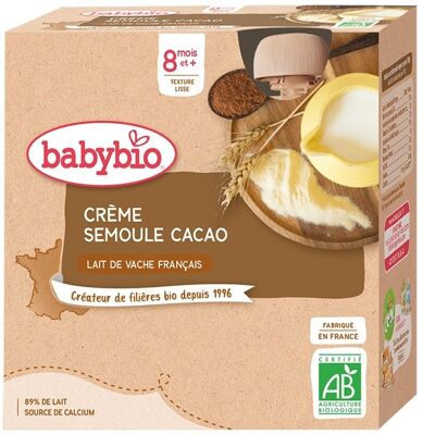Crème Semoule Cacao 👶 dès 8 mois
