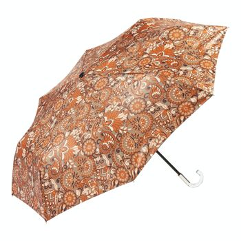 EZPELETA Parapluie Pliant Imprimé Pasley Poignée Courbée 8