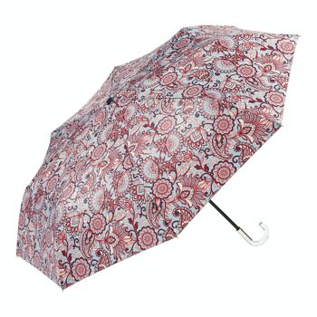 EZPELETA Parapluie Pliant Imprimé Pasley Poignée Courbée 9