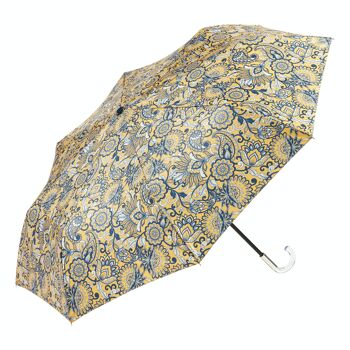 EZPELETA Parapluie Pliant Imprimé Pasley Poignée Courbée 10