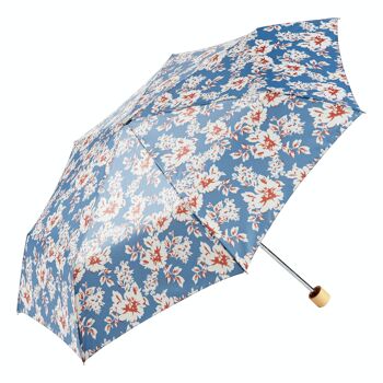 EZPELETA Mini Parapluie Pliant Fleurs Bio Manche Bois 11