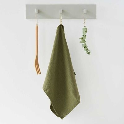 Serviette de cuisine en lin olive Martini