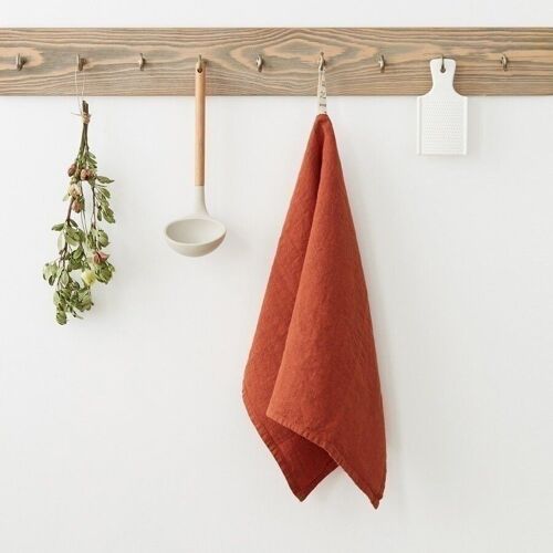 Baked Clay Linen Kitchen Towel