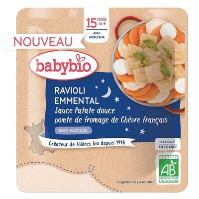 Ravioli Emmental sauce Patate douce pointe de fromage de Chèvre français 👶 dès 15 mois
