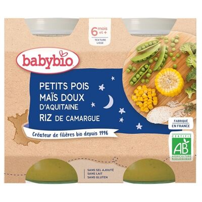 Petits pois Maïs doux d'Aquitaine Riz de Camargue 👶 dès 6 mois