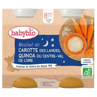 Mouliné de Carotte des Landes & Quinoa du Centre-Val de Loire 👶 dès 8 mois