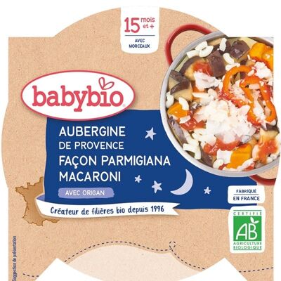 Aubergines de Provence façon Parmigiana Macaroni Origan 👶 dès 15 mois