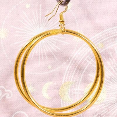 Hoop earrings 55 mm gold – EXCLUDED –