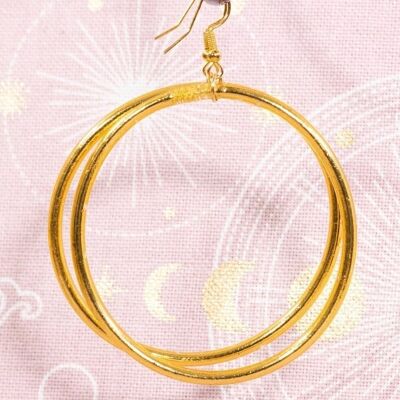 Hoop earrings 55 mm gold – EXCLUDED –