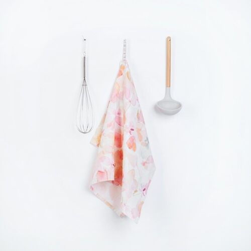 Floral Linen Kitchen Towel