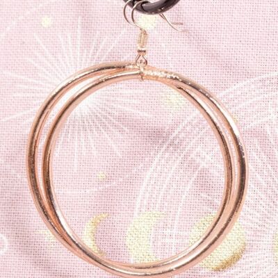 Hoop earrings 55 mm pink gold – EXCLUDED –