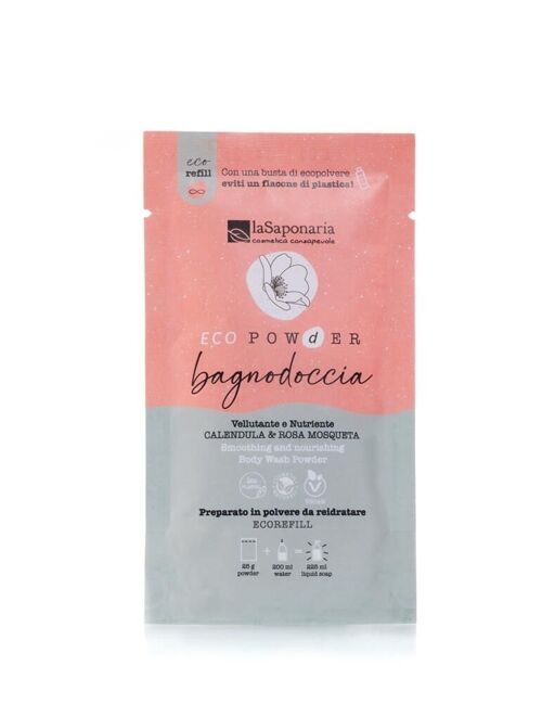 Set 5 pz EcoPowder Bagnodoccia refill - vellutante (Calendula & Rosa Mosqueta)