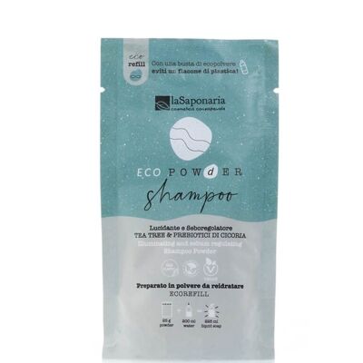 EcoPowder Shampoo-Nachfüllung – Talgregulator (Teebaum- und Chicorée-Präbiotika)