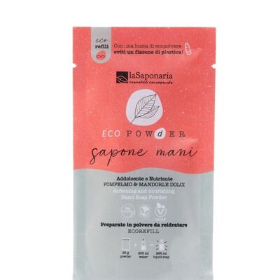 Set 5 pz EcoPowder Sapone mani refill - addolcente (Pompelmo & Mandorle Dolci)