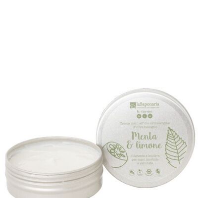 Mint and lemon hand cream