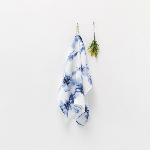 Tie Dye Linen Kitchen Towel