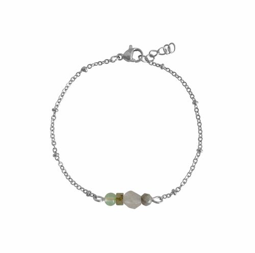 Gemstones Power Bracelet - Silver