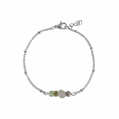 Gemstones Power Bracelet - Silver