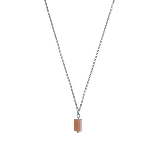 Sunstone Necklace - Silver