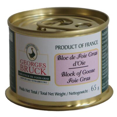 Blocco di Foie Gras d'Oca - Scatola cilindrica con apertura facilitata - 65g