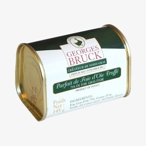 Parfait de foie d'oie truffé à 3% "boîte trapèze" 145g