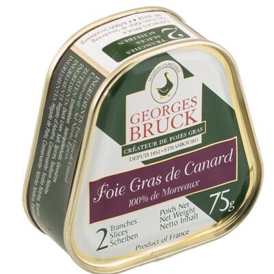 Foie gras de Canard - 2 tranches - Boîte trapèze