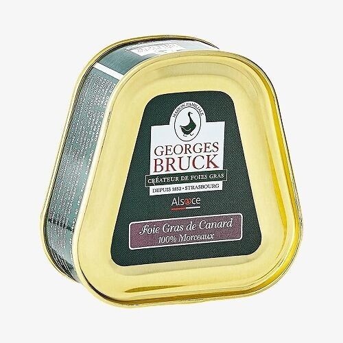 Foie gras de canard "boîte trapèze 2 tranches" 75g
