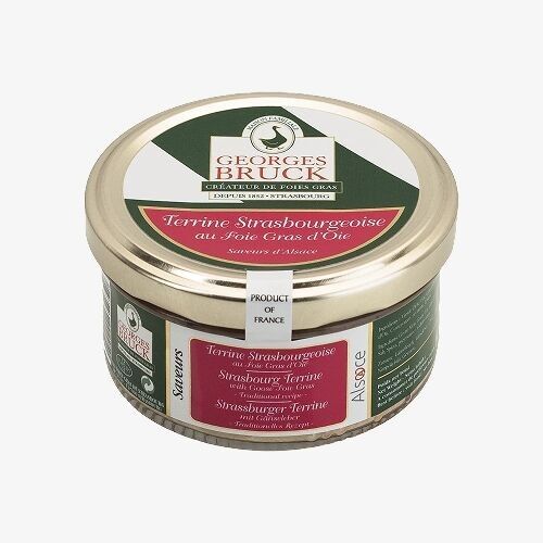 Terrine strasbourgeoise "20% de foie gras d'oie" 140g