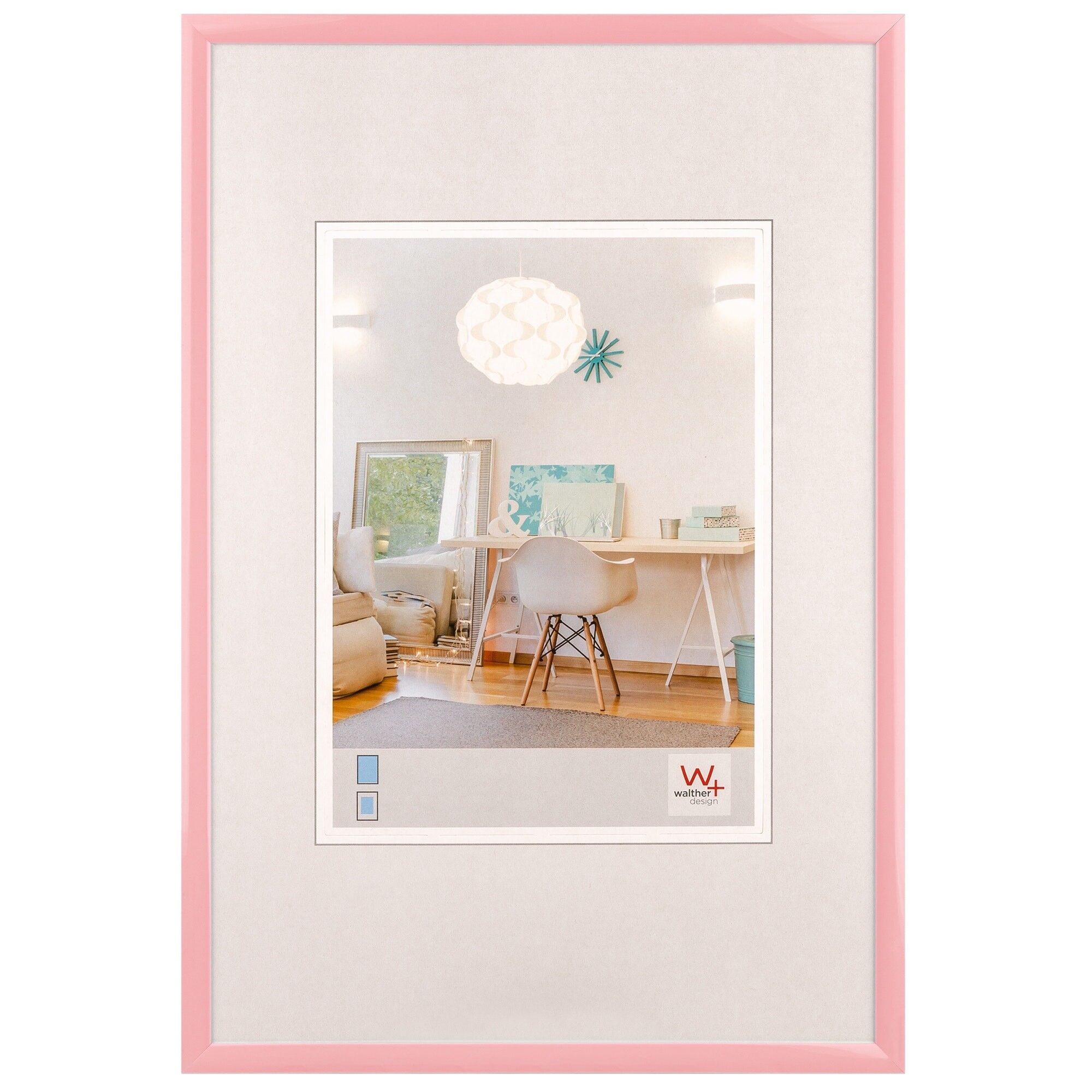New lifestyle plastic picture frame pink, grey, turquoise