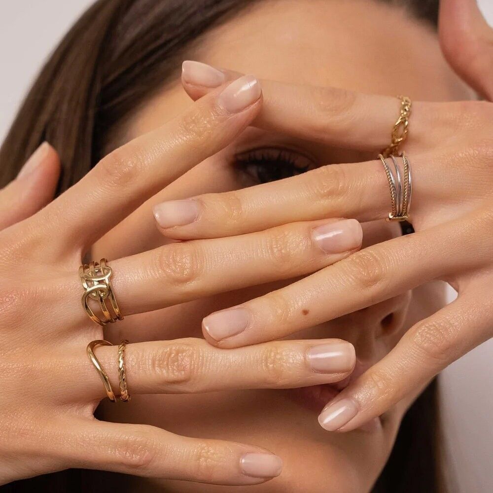 Anillo Cruz - dos filas