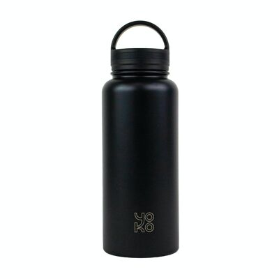 Insulated bottle 1 liter - XL - Black - Yoko Play